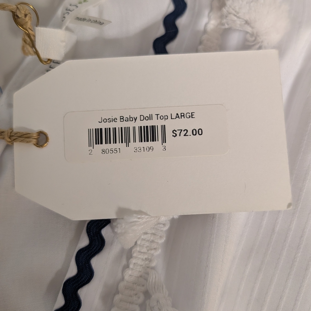 NWT Cotton blend sleeveless top set, Free the Roses - Picture 9 of 11